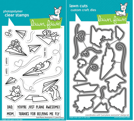 LF3130 - just plane awesome - Lawn Fawn Clear Stamps