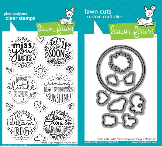LF3134 - more magic messages - Lawn Fawn Clear Stamps