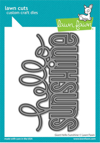 LF3140 - giant hello sunshine - Lawn Fawn Die