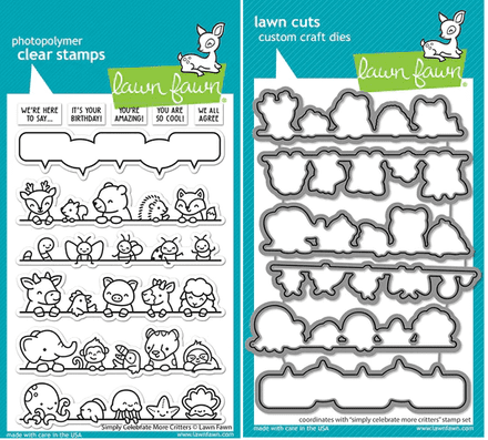 LF3165 - simply celebrate more critters lawn cuts