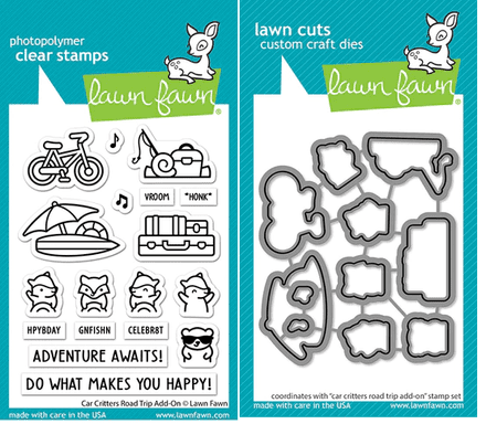 LF3168 - car critters road trip add-on lawn cuts