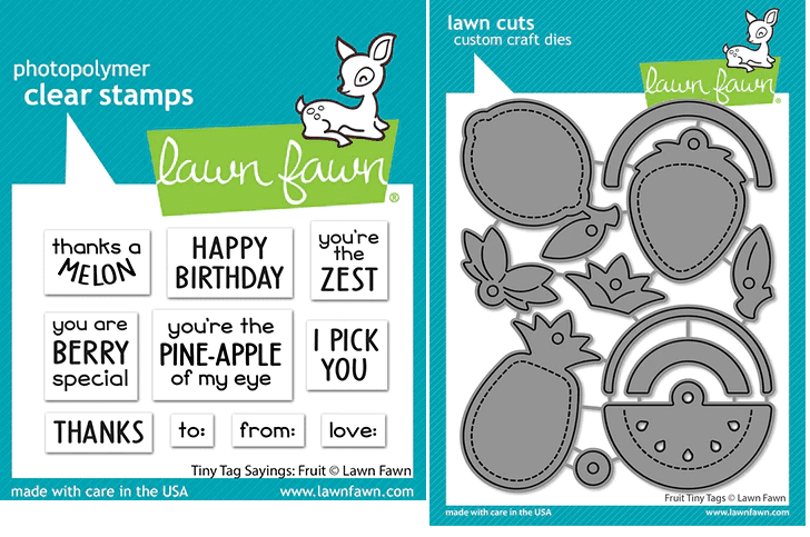 LF3172 - fruit tiny tags - Die Cuts