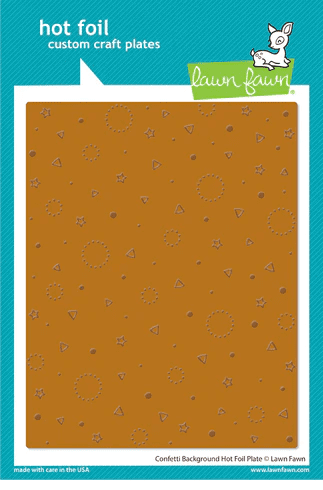 LF3188 - Confetti Background hot foil plate