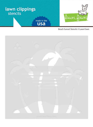 LF3189 - beach sunset stencils