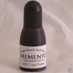 LILAC POSIES RE-INKER for Memento ink pad, 15ml bottle