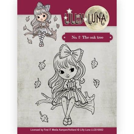 LLCS10002 ~ No.2 The Oak Tree stamp ~ Lilly Luna ~ Yvonne Creations