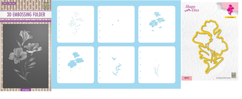 LLSDE00 - Mask Stencil Flower Set 4: Orchid - Nellie Snellen