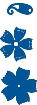 LR0109 RIBBON FLOWER Cut+Emboss dies MARIANNE CREATABLES