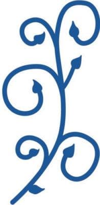 LR0120 ~ SWIRL LEAF ~ Cut+Emboss die MARIANNE CREATABLES