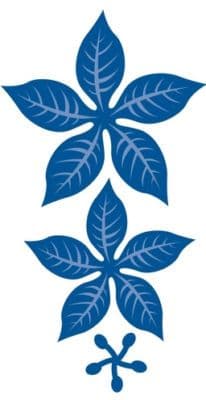 LR0122 POINSETTIA FLOWER Cut+Emboss dies MARIANNE CREATABLES