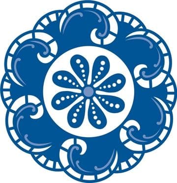 LR0130 DOILY #2 Cut+Emboss dies MARIANNE CREATABLES