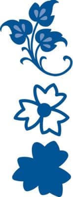 LR0133 OPEN FLOWER Classic Cut+Emboss dies MARIANNE CREATABLES