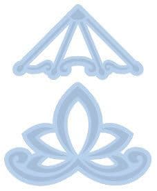 LR0144 CORNER SWIRLS #2 Cut+Emboss dies MARIANNE CREATABLES