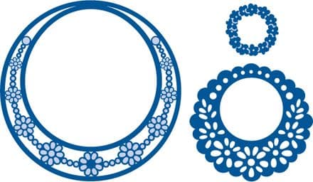 LR0152 CIRCLE FRAMES Cut+Emboss dies MARIANNE CREATABLES
