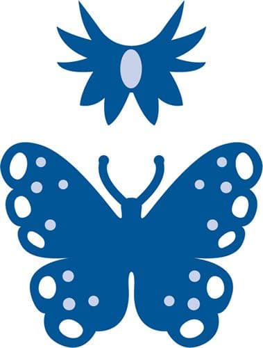 LR0153 BUTTERFLY Cut+Emboss die MARIANNE CREATABLES