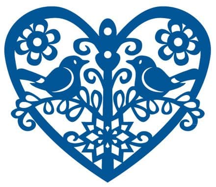 LR0186 ~ WINTER BIRDS ~ Cut + Emboss Marianne Creatables Die