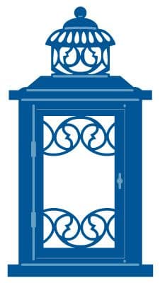 LR0190 LANTERN cut + emboss MARIANNE CREATABLES