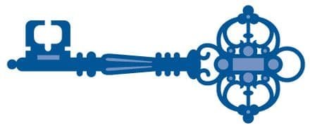 LR0193 ~ KEY ~ cut + emboss Marianne Creatables.