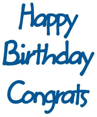 LR0223 HAPPY BIRTHDAY + CONGRATS dies Marianne Creatables