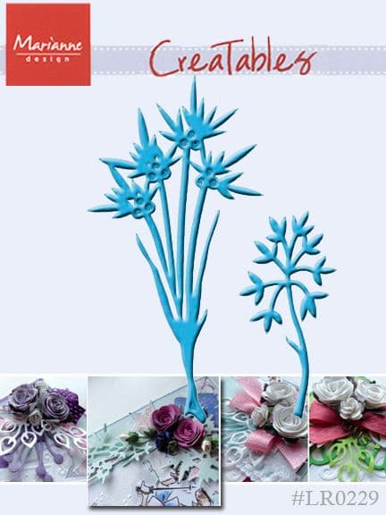 LR0229 ~ ANJA'S LEAVES #4 Cut+Emboss dies MARIANNE CREATABLES