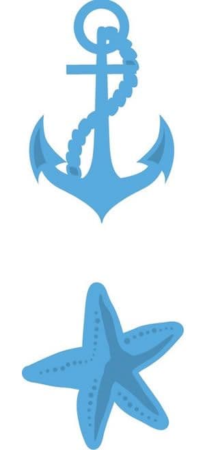 LR0232 ~ SEASIDE ~ 2 dies Marianne Creatables