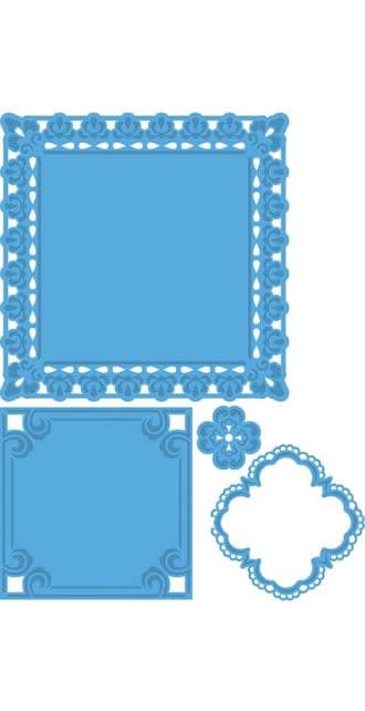 LR0234 ~ FRAMES 4 ~ 4 Cut + Emboss Marianne Creatables Dies