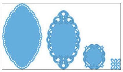 LR0235 ~ SMALL OVALS by Petra ~ 4 dies Marianne Creatables