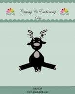 MD0055 SITTING REINDEER ~ Dixi Craft Cutting Die