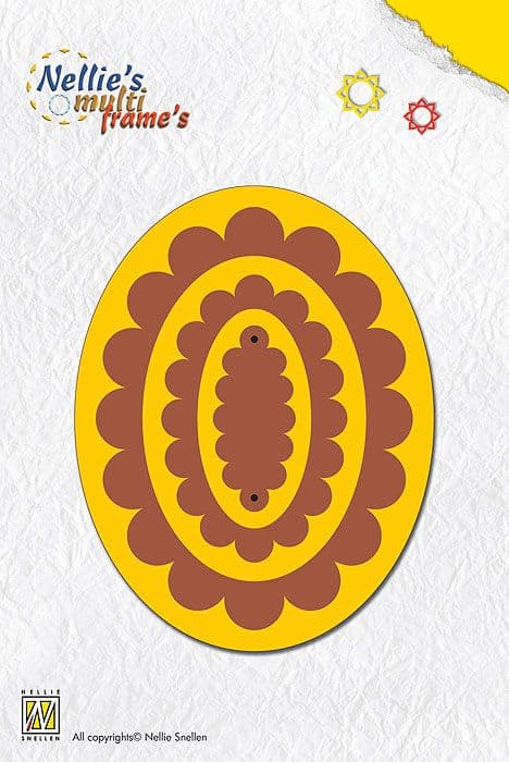 MFD 013 OVALS NELLIE SNELLEN Multi-frame cut and emboss dies