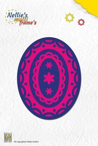 MFD 044 ~ OVAL ~ Nellie Snellen cut + emboss dies.