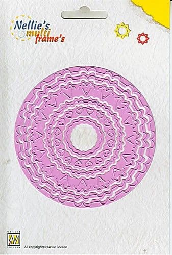 MFD 054 ~ INCIRE ROUND 6 ~ Nellie Snellen cut + emboss dies.