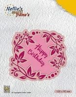 MFD 112 ~ Happy Birthday ~ Nellie Snellen cut + emboss dies.