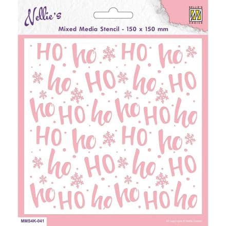 MMS4K-041 - Stencil - Ho Ho - Nellie Snellen