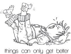 MO104 ~ TOBY IS TWO ~ by Mo Manning ~ unmounted grey rubber stamp