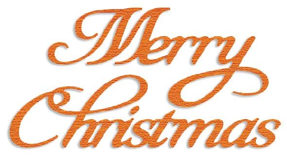 PCD003 ~ MERRY CHRISTMAS ~ CUTTING DIE ~ Presscut by Crafts Too