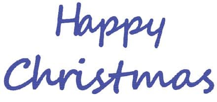 PCD005 ~ HAPPY CHRISTMAS ~ CUTTING DIE ~ Presscut by Crafts Too