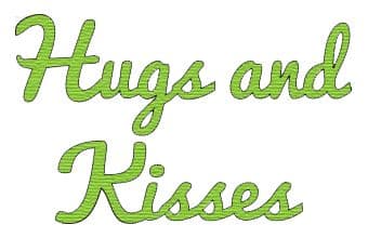 PCD019~HUGS AND KISSES ~ CUTTING DIE ~ Presscut by Crafts Too