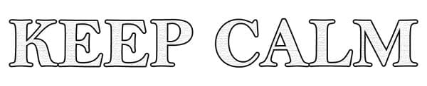 PCD025 ~ KEEP CALM ~ CUTTING DIE ~ Presscut by Crafts Too