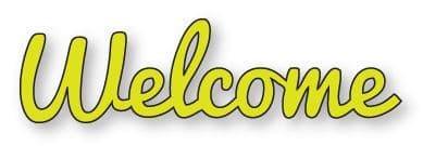 PCD061 ~ WELCOME ~ PRESSCUT Cut and Emboss Die