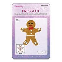 PCD104 ~ GINGERBREAD MAN SWING DIES ~ PRESSCUT Cut and Emboss