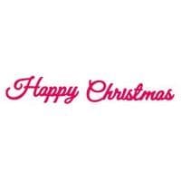 PCD123 ~ Happy Christmas Die ~ PRESSCUT Cut and Emboss