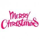 PCD135 ~ MERRY CHRISTMAS ~ CUTTING DIE ~ Presscut by Crafts Too