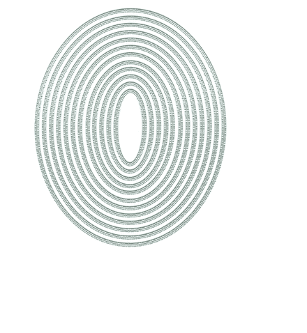 PCD209 - Nesting Dies - Stitch Dot Ovals - Presscut