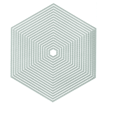 PCD213 - Nesting Dies - Stitch Dot Hexagons - Presscut