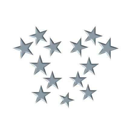 PCD236 - Charm Stars (13pcs) - Presscut Basics Collection
