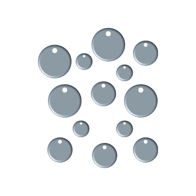 PCD237 - Charm Circles (13pcs) - Presscut Basics Collection