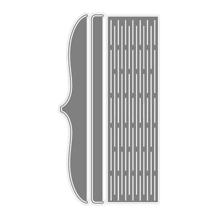 PCD239- Living Hinge (3pcs) - Presscut Dies