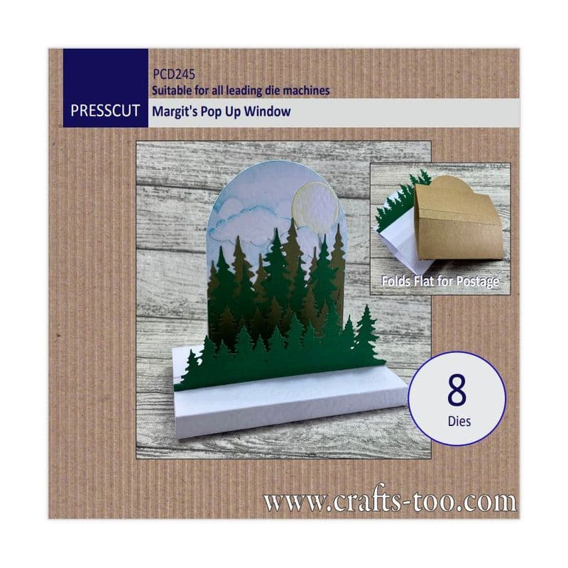 PCD245 -  Margit's Pop Up Window (8pcs) - Presscut