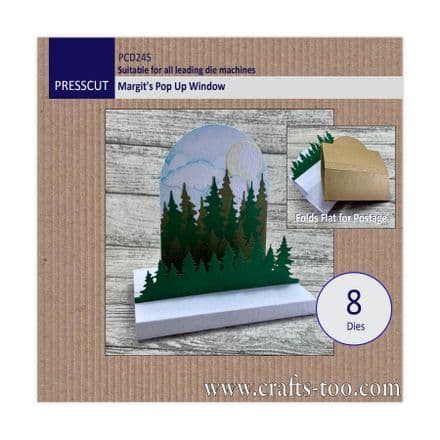 PCD245 - Margit's Pop Up Window (8pcs) - Presscut