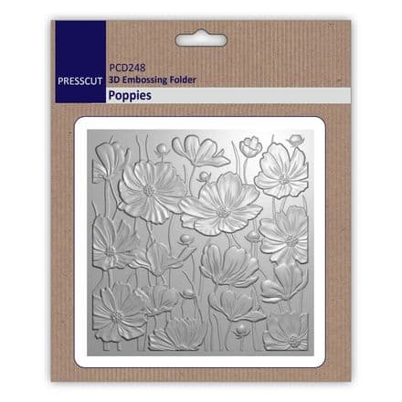 PCD248 - Poppies - Presscut 3D Embossing Folder